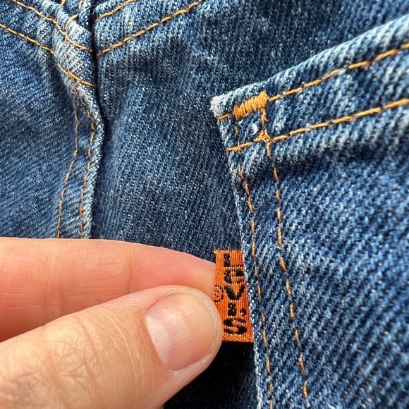 Vintage 1960’s/1970’s orange label Levi’s 619 Denim Jeans - Picture 3 of 9